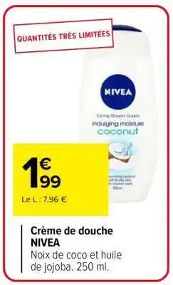 Carrefour Crème de douche NIVEA offre