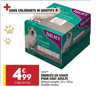 ALDI Émincés En Sauce offre