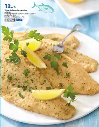 Croque Gel Filets de limande meunière offre