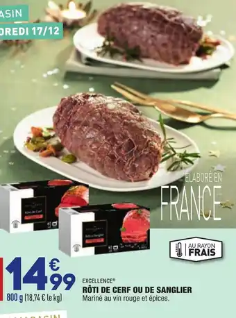 ALDI Rôti de Cerf Ou de Sanglier offre