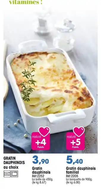 Croque Gel Gratin dauphinois offre