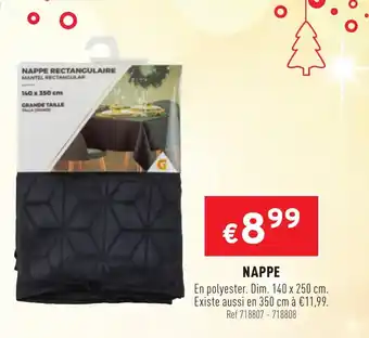 Trafic Nappe offre