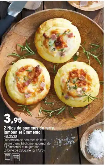 Croque Gel 2 NIds de pommes de terre offre