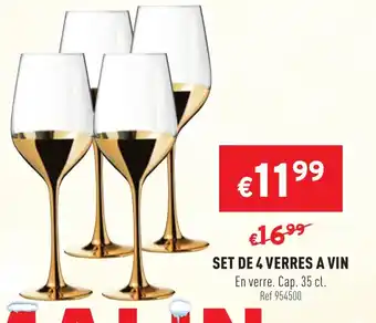 Set de 4 Verres A Vin