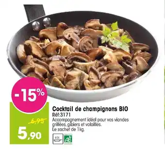 Croque Gel Cocktail de champignons offre