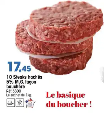 Croque Gel 10 Steaks hachés offre