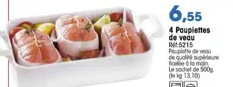 Croque Gel 4 Paupiettes de veau offre