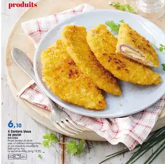 Croque Gel 4 Cordons bleus de poulet offre