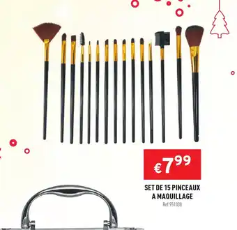 Trafic Set de 15 Pinceaux offre
