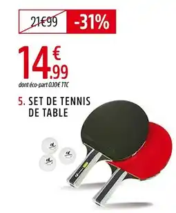 Intersport Set de tennis de table offre