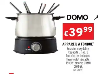 Trafic Appareil A Fondue offre
