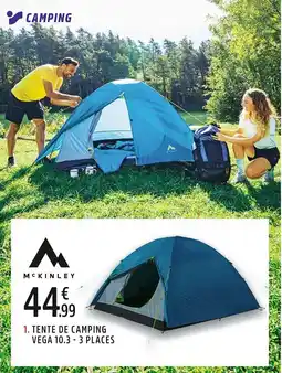 Intersport Tente de camping vega 10 3 3 places offre