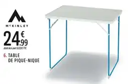 Intersport Table de pique nique offre