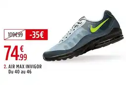 Intersport Air max invigor offre