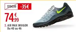 Intersport Air max invigor offre