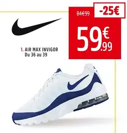 Intersport Air max invigor offre