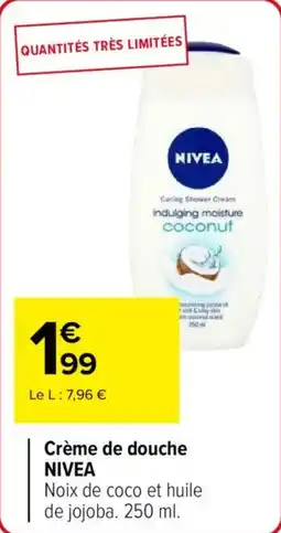 Carrefour Market Crème de douche nivea offre