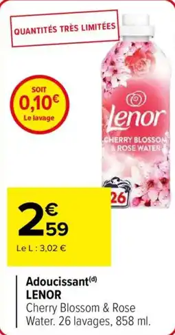 Carrefour Market Adoucissant lenor offre