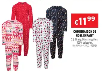 Trafic Combinaison de Noel Enfant offre