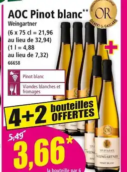 Norma WEINGRARTER AOC Pinot blanc offre