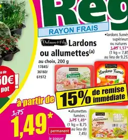 Norma Dufaures & Fils Lardons ou allumettes offre
