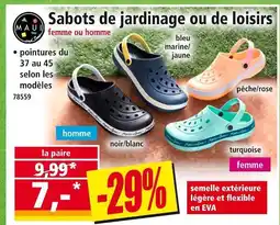 Norma MAUI Sabots de jardinage ou de loisirs offre