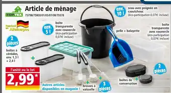 Norma TOPTEX Article de ménage offre