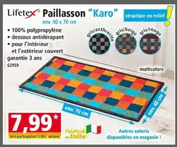 Norma LIFETEX Paillasson Karo offre