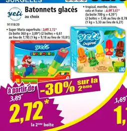 Norma YETI Batonnets glacés offre