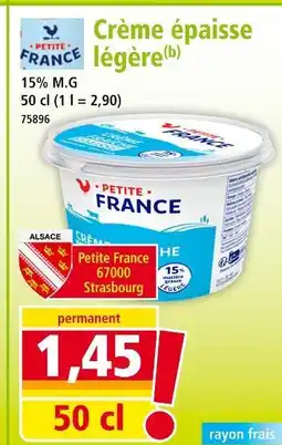 Norma PETITE FRANCE Crème épaisse légère offre