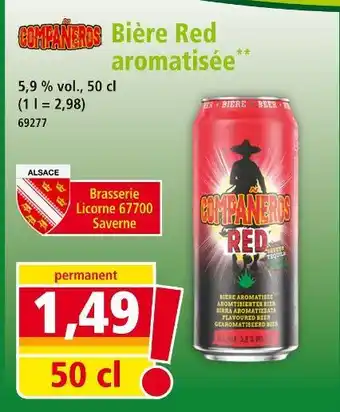 Norma COMPANEROS Bière Red aromatisée offre
