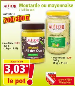 Norma Alélor Moutarde offre