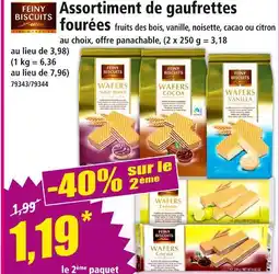 Norma Feiny Biscuits Assortiment de gaufrettes fourées offre