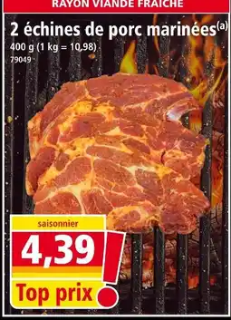 Norma Échines de porc marinées offre