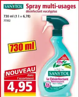 Sanytol Spray multi-usages désinfectant eucalyptus