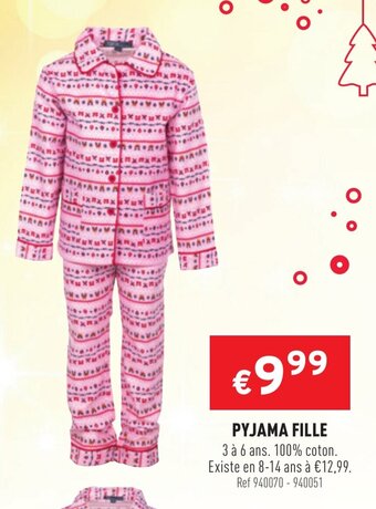 Trafic Pyjama Fille offre
