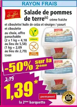 Norma Excellent buffet Salade de pommes de terre offre