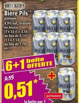 Norma BRUCKER'S Bière pils offre