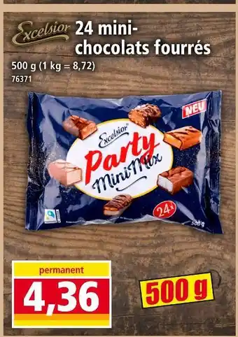 Norma EXCELSIOR 24 mini-chocolats fourrés offre