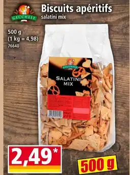 Norma Gecchele Biscuits apéritifs salatini mix offre