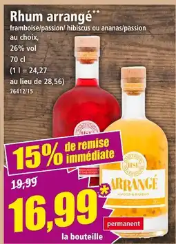 Norma HSE Rhum arrangé offre
