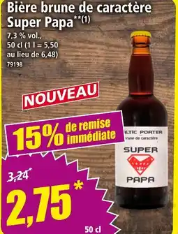 Norma SUPER PAPA Bière brune de caractère offre