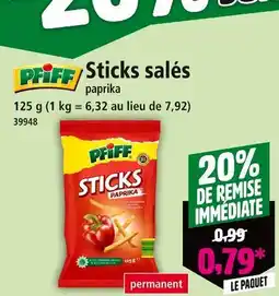 Norma PFIFF Sticks salés paprika offre