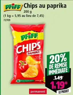 Norma PFIFF Chips au paprika offre