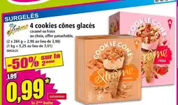 Norma Extrême Cookies cônes glacés offre
