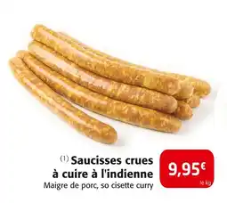 Colruyt Saucisses crues à cuire à l'indienne offre