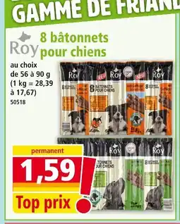 Norma ROY 8 bâtonnets pour chiens offre