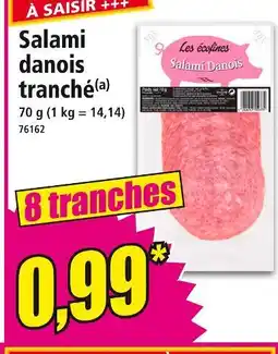 Norma Les écolines Salami danois tranché offre