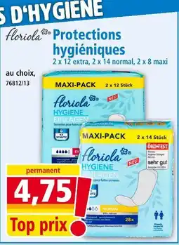 Norma FLORIOLA Protections hygiéniques offre