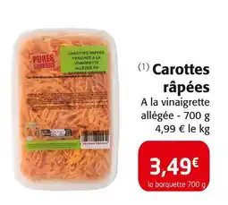 Colruyt PURES SAVEURS Carottes râpées offre